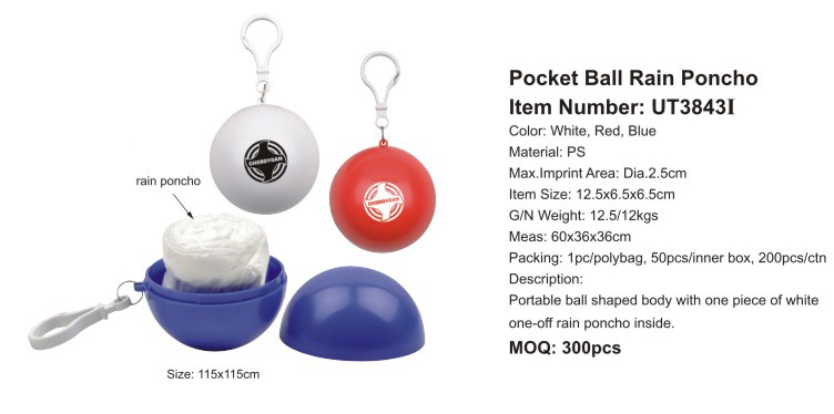 Rain deals Poncho In A Ball Countertop Display